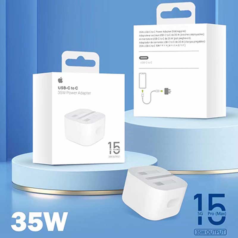 iPhone 15 Pro Max 3 Pin (UK Pin) 35w USB-C Power Adapter – view 3