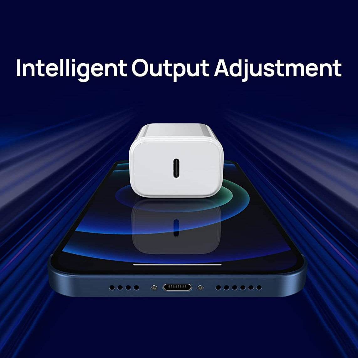iPhone USB-C PD 20w Power Adapter Charger 2 Pin (USA Pin) – view 3