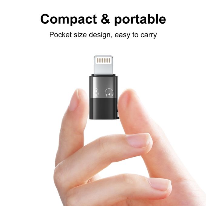 USB-C To Lightning OTG Audio Adapter For Mic & Phone – view 3