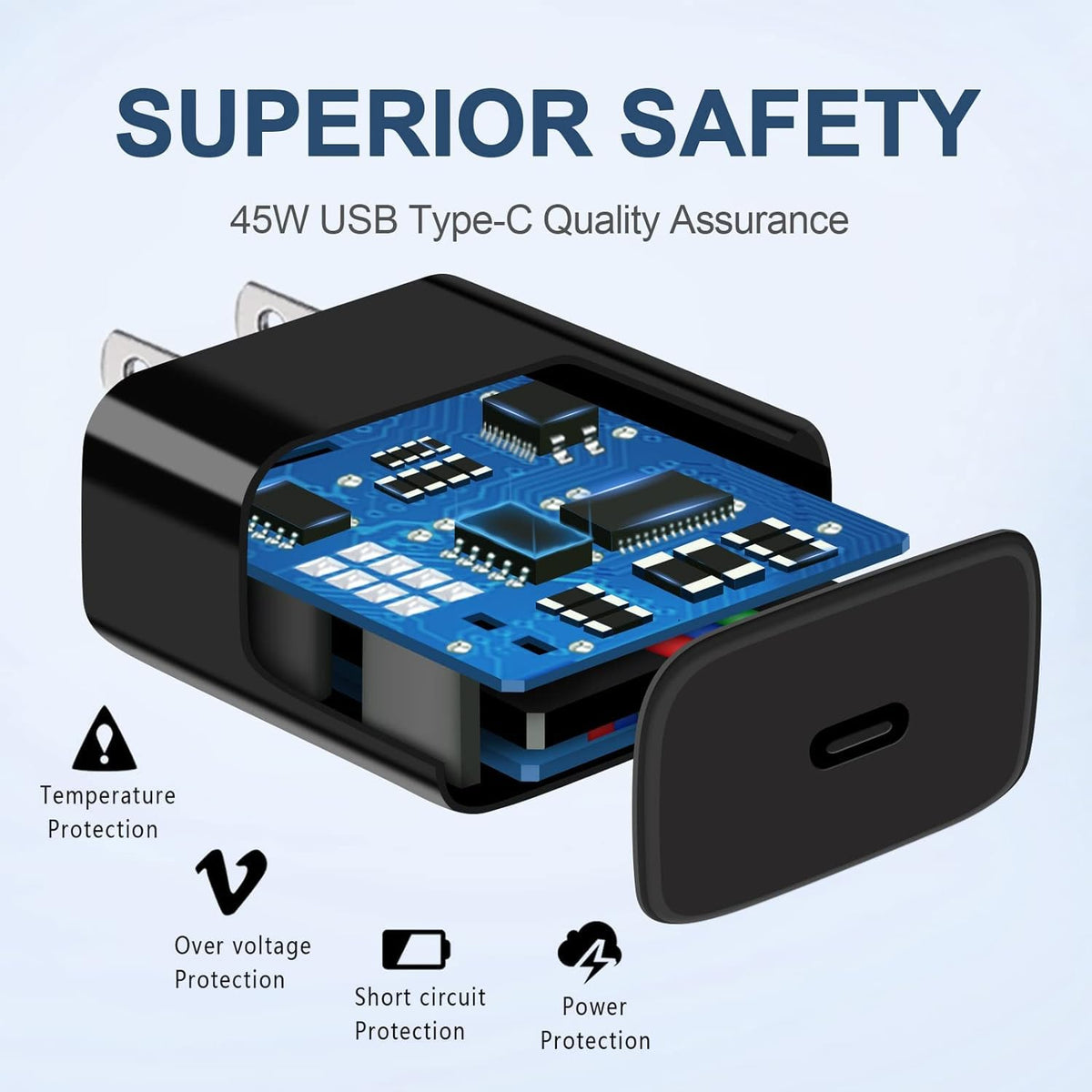 Samsung 45w US Pin PD Super Fast Charger – view 3