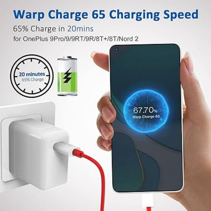 65w OnePlus-Style Super Fast Warp Charge (EU Pin) With USB Type-C To Type-C Cable – view 3