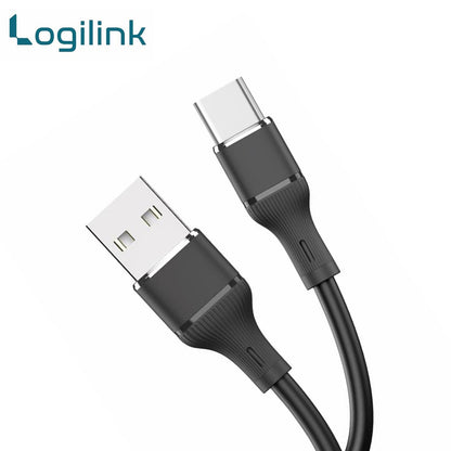 LogiLink USB To Type-C Silicone Fast Charging Data Cable 1m Black (1 Year Warranty) – view 3