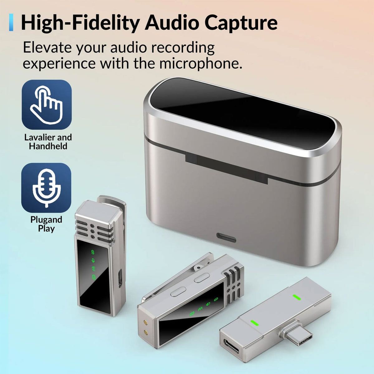 Jmary MW-15 2.4G Wireless Microphone for Mobile (Type-C) – view 3