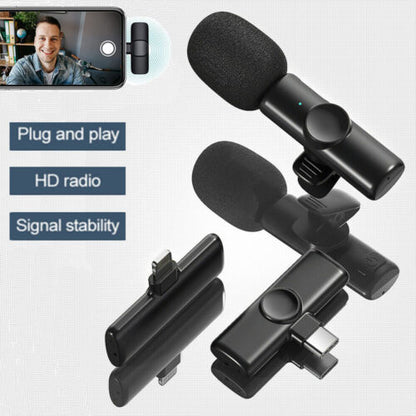 K11 2-in-1 Collar Wireless Microphone (iPhone/Android & Type-C) – view 3