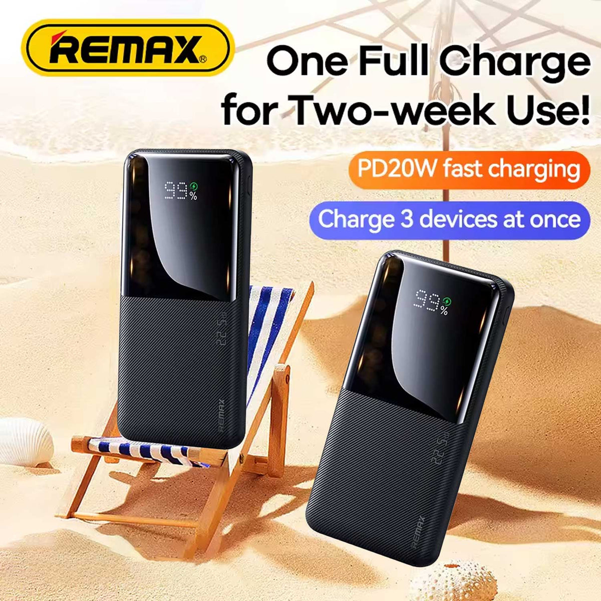 Remax Rpp-622 20w+22.5w Pd+qc Fast Charge Power Bank 10000mah Black – view 3