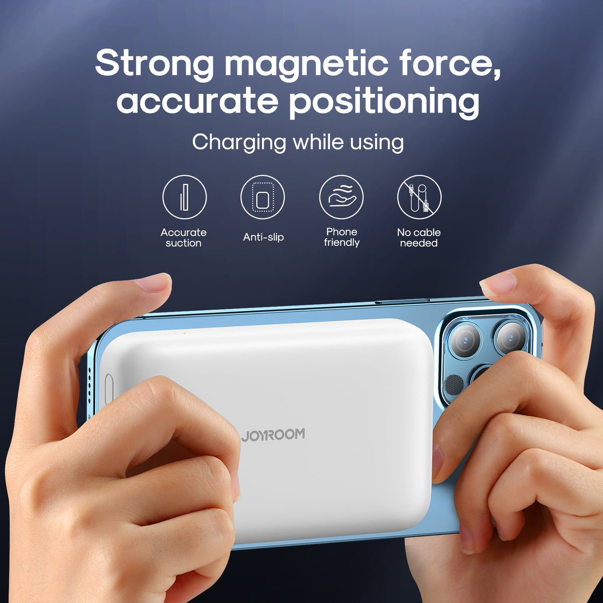 Joyroom Jr-w020 20w Wireless Power Bank 10000mah White – view 3