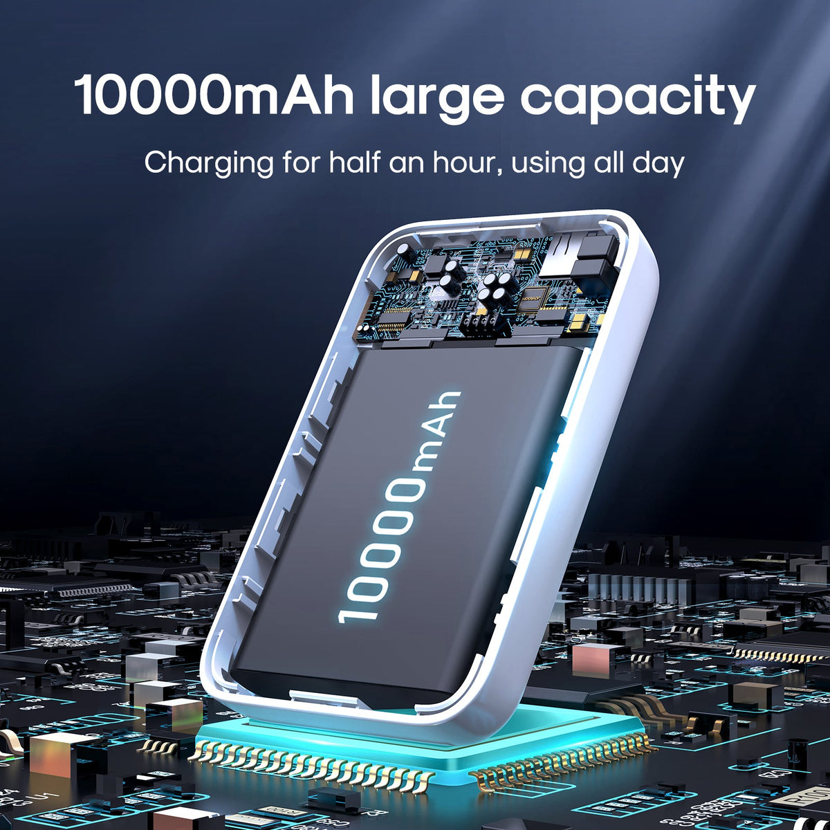 Joyroom Jr-w020 20w Wireless Power Bank 10000mah Black – view 3