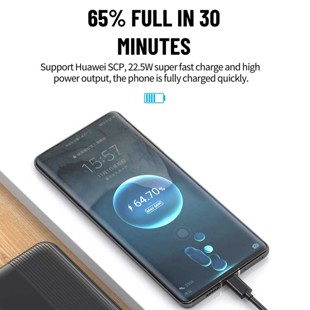 Aspor A320 Power Bank With Display 22.5w Pd + Qc 3.0 10000mah – view 3