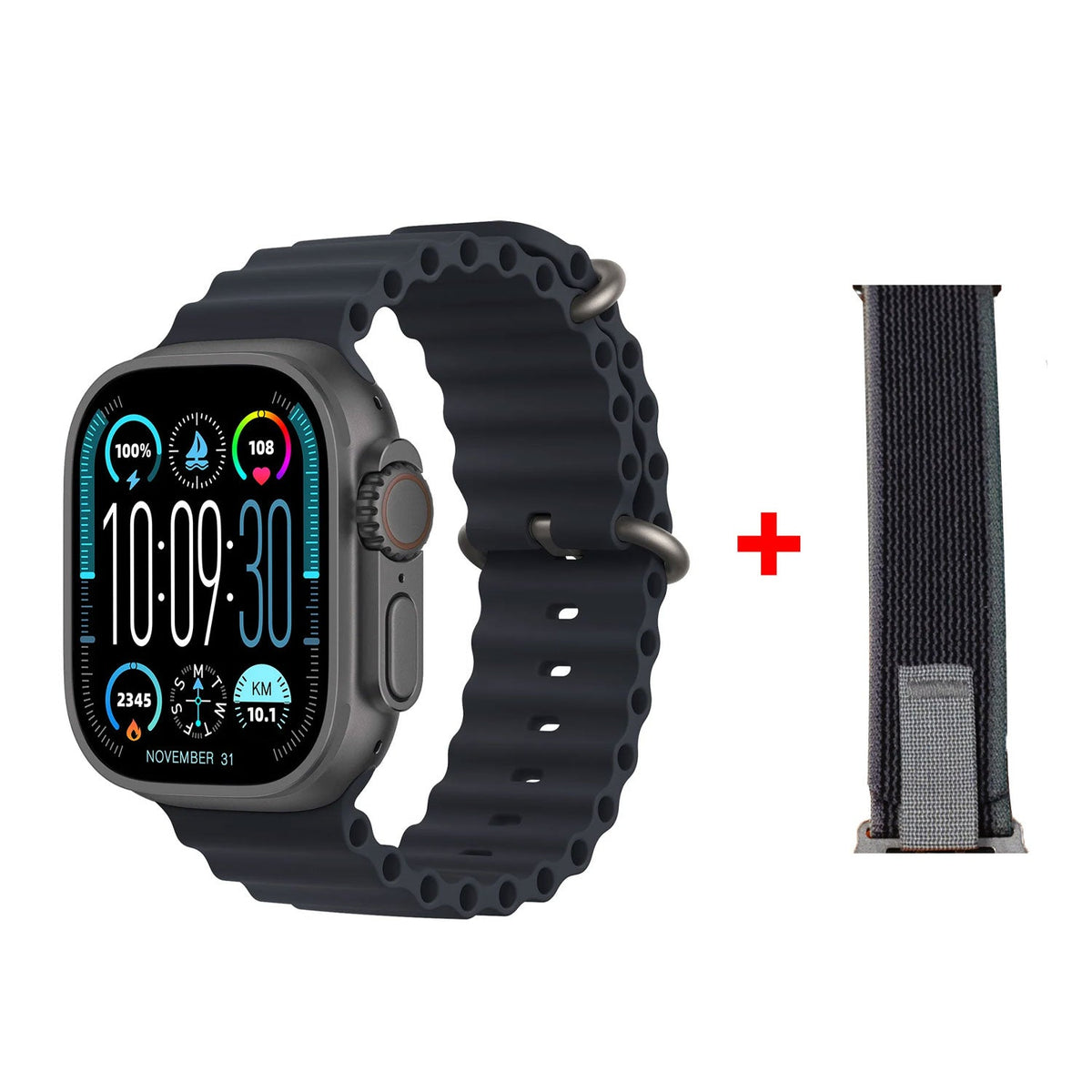 HK10 Ultra 3 2.02" AMOLED Smart Watch with G-Sensor & AI Features (Black) – view 3