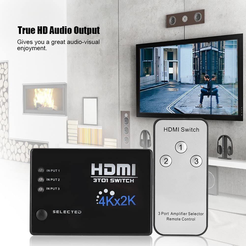 HDMI Switch – 3 Port, 2K/4K – view 3