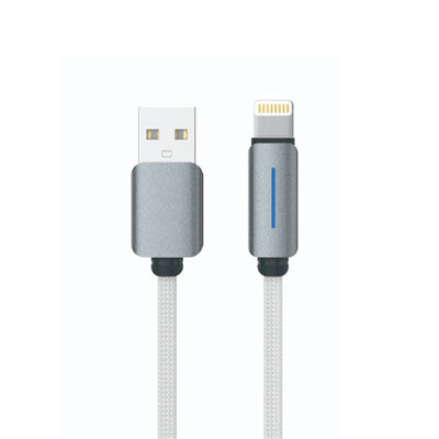 LogiLink USB To Lightning Nylon Fast Charging Data Cable 1m White (1 Year Warranty)