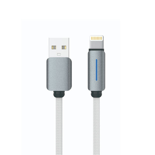 LogiLink USB To Lightning Nylon Fast Charging Data Cable 1m White (1 Year Warranty)