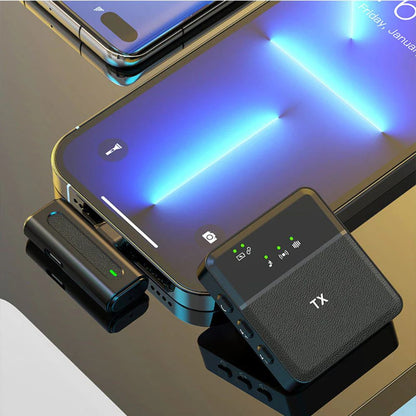 SX8 2-in-1 Type-C/iPhone Professional Lavalier Wireless Microphone – view 3