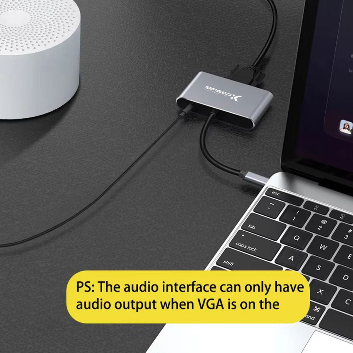 Speedx SP-TC01 Type-C 3.1 to VGA+OTG+USB 3.0 – view 3