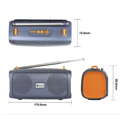 Kisonli KS-2003 Portable Solar Wireless Speaker (5W Outdoor Bluetooth) – view 3