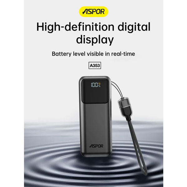 Aspor A353 Pd+qc 10000mah Mini Fast Charging Power Bank – view 3