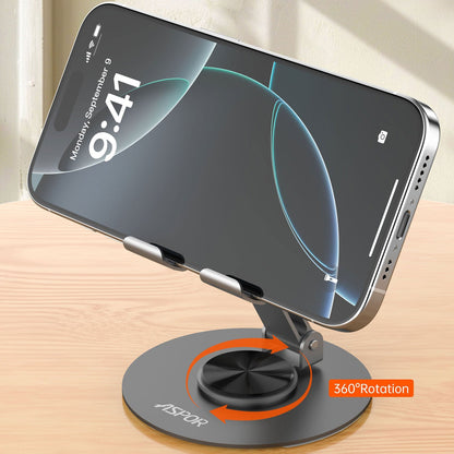 Aspor A702 Foldable Mobile Phone & Tablet Desktop Stand – view 3