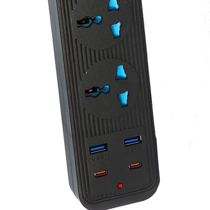 504PU Speed-X Premium Portable Power Strip (5 Socket + 2 USB + 2 Type-C, 2m Cable) – view 3