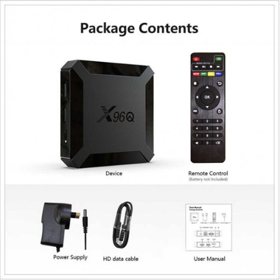 Smart Box X96q Mini Quad Core 2g+16g 4k 60fps Android 10v – view 3