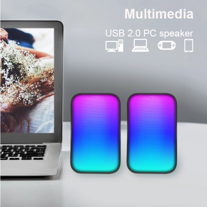 Kisonli X17 Speaker Gaming 2.0 RGB (Volume Control) – view 3