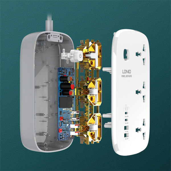 Ldnio SC3416 65W GaN Fast Charging Power Extension (3 Sockets, 2 USB-C + 2 USB-A) – view 3