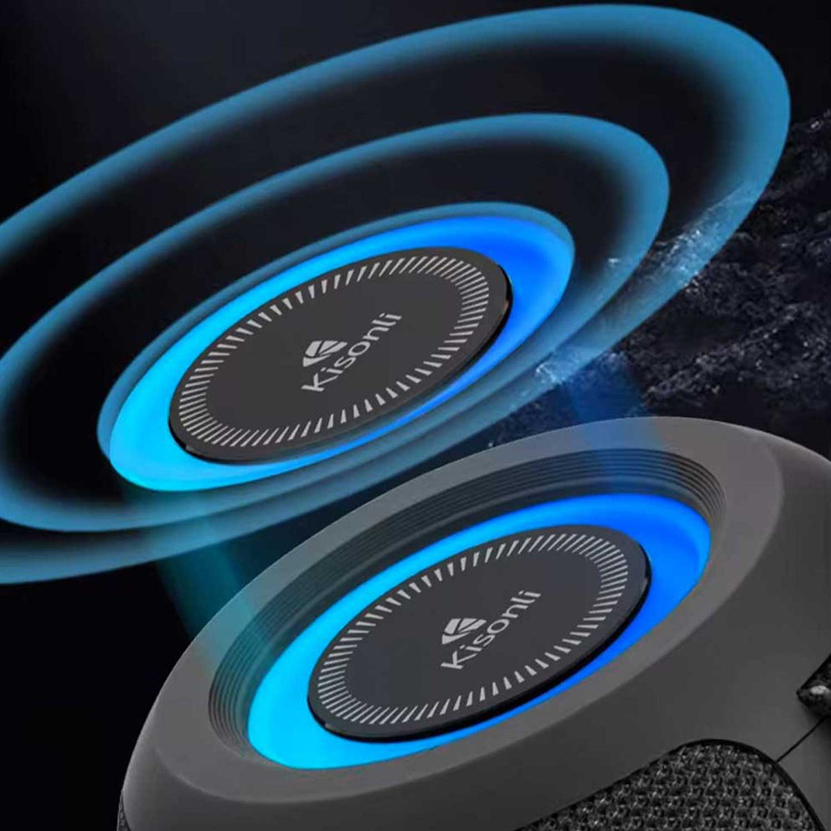 Kisonli Q26 10W Bluetooth Speaker with Horn (BT/FM/USB/TF/TWS/RGB) – view 3