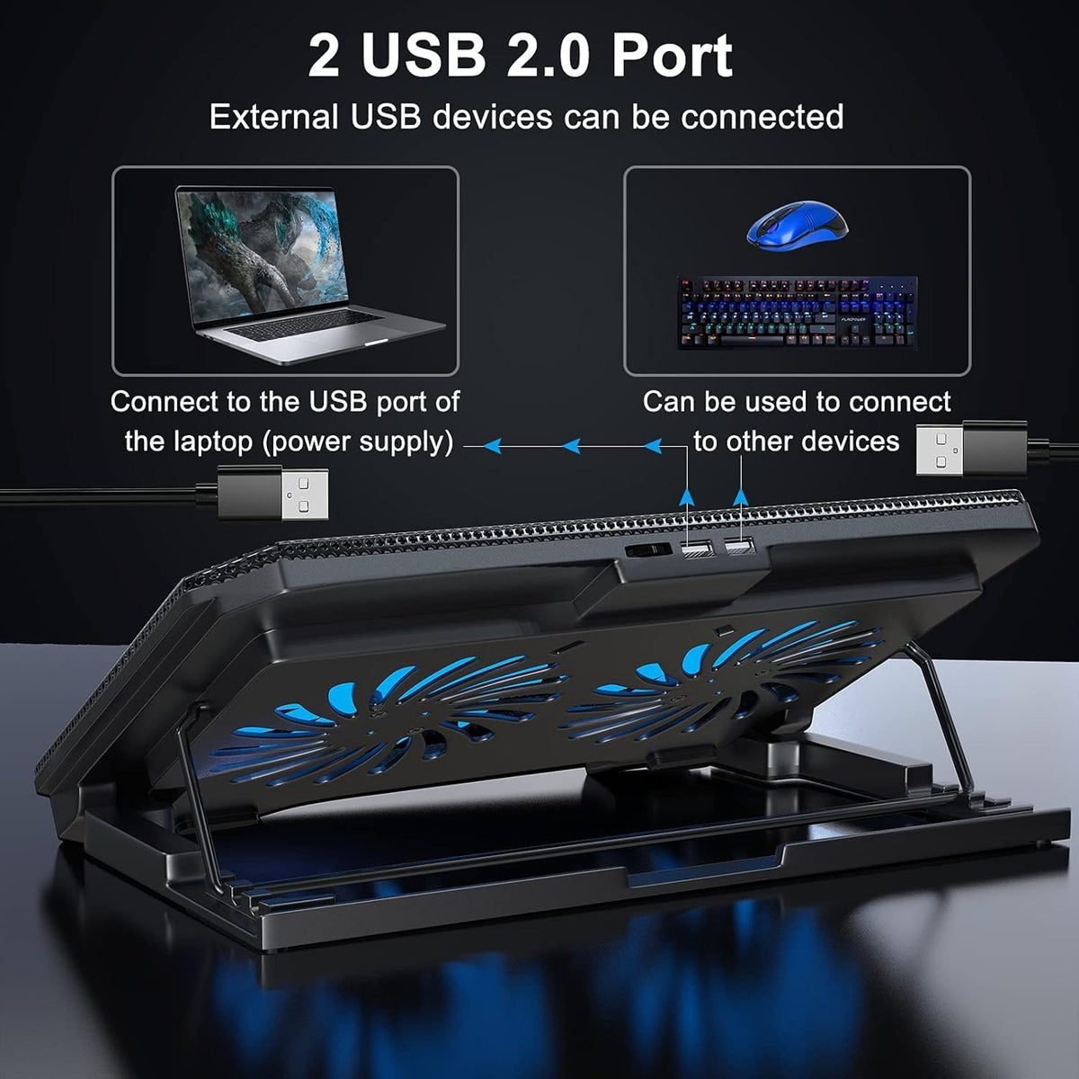 Xtrike Me Fn818 Laptop Cooling Pad – view 3