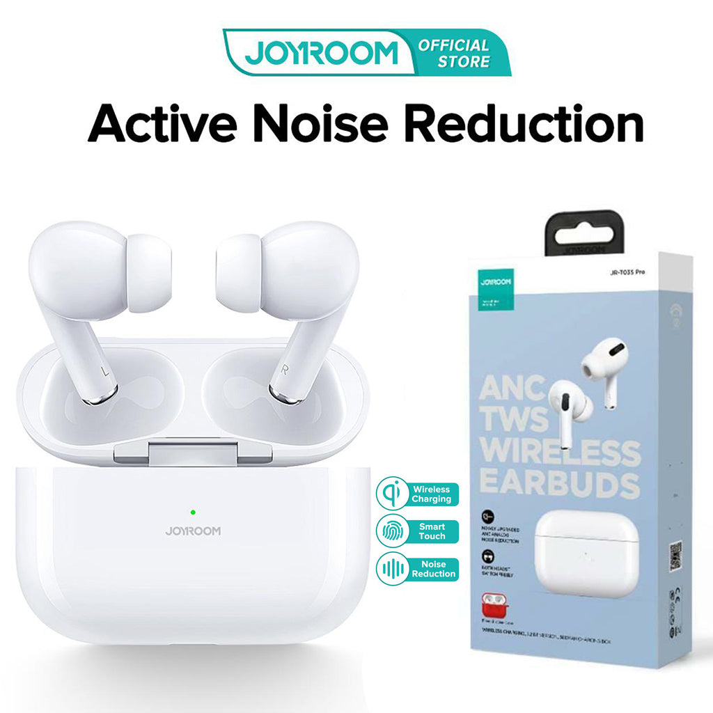 Joyroom JR-T03S Pro ANC Wireless Earbuds – White