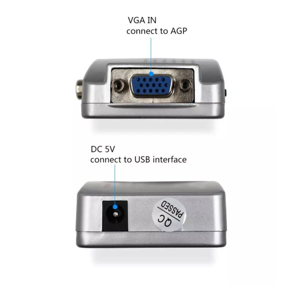 VGA to Audio Video Conversion Box – view 4