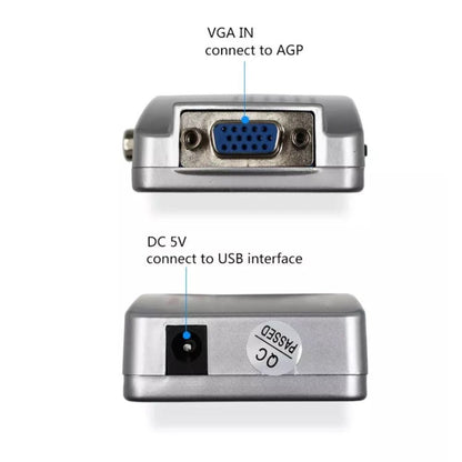 VGA to Audio Video Conversion Box – view 4