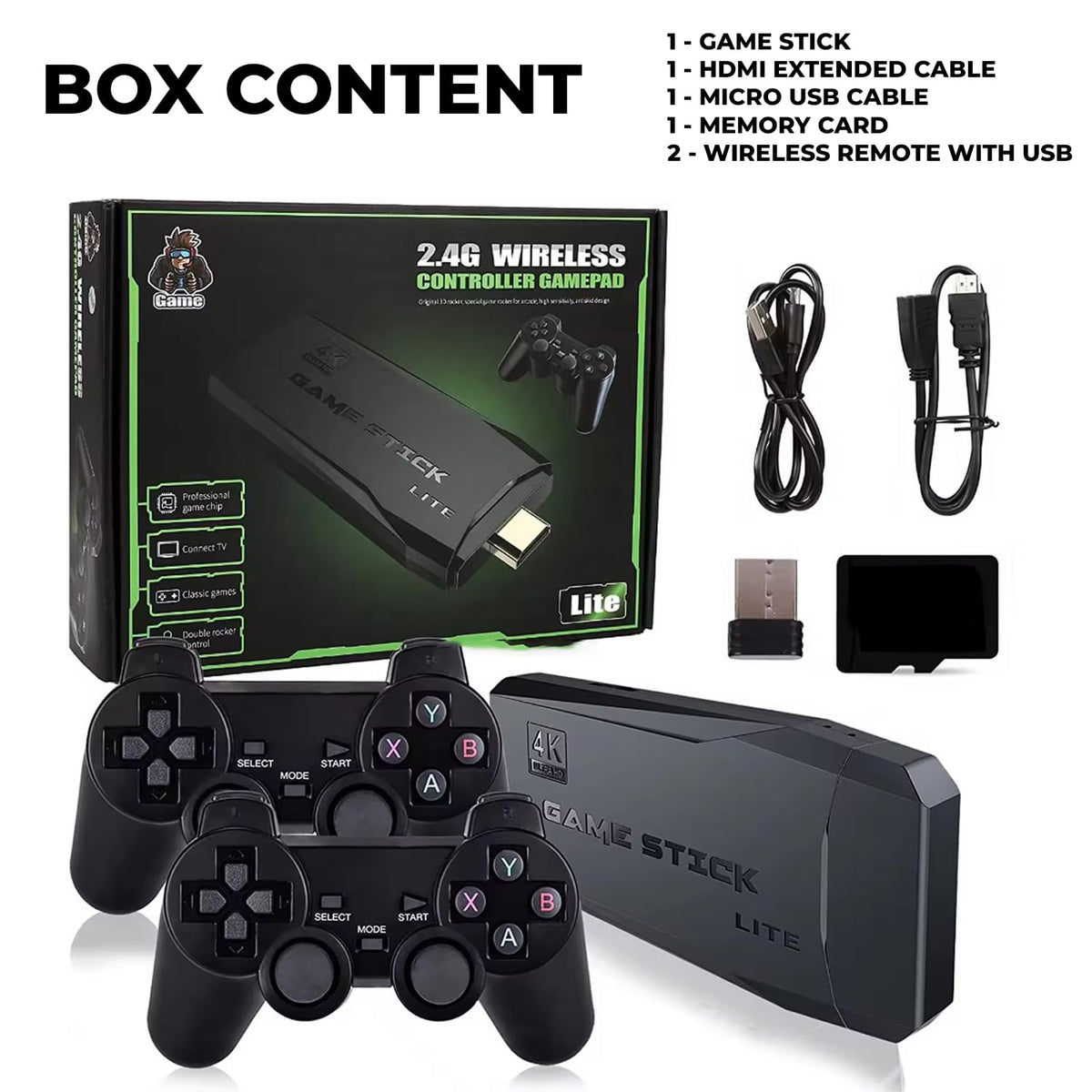 M8 4K Retro Game Console with Two Controllers (20000 Games) – view 4