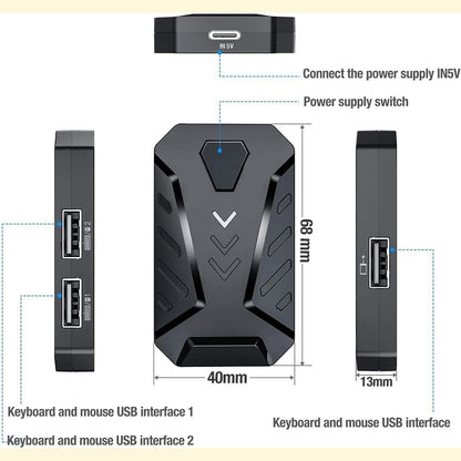 Gaming Wireless Bluetooth 5-in-1 Combo Keyboard and Mouse – view 4