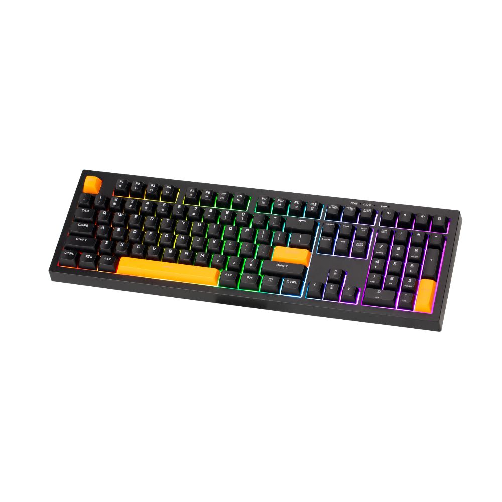Xtrike Me Kb-512 Bk 108 Key Wired Mechanical Feel Usb-c Keyboard Black – view 4