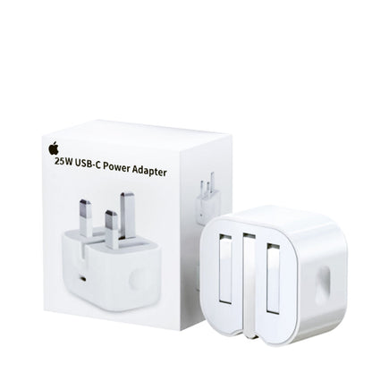 25w iPhone USB-C PD Power Adapter Charger 3 Pin (UK Pin) – view 4