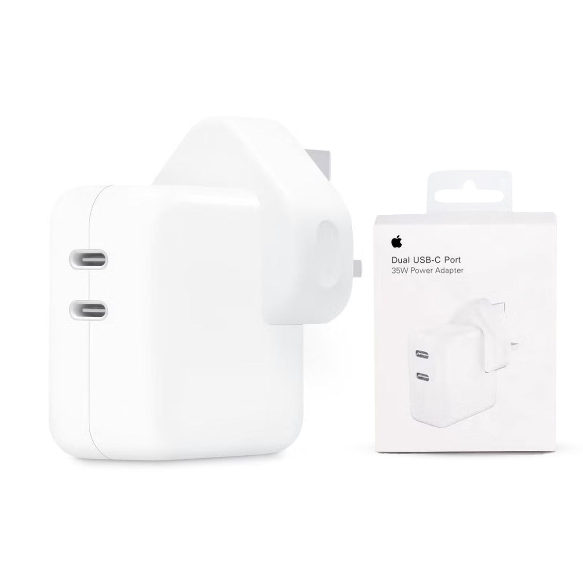iPhone 35w UK 3 Pin Dual Type C Fast Charging PD Adapter – view 4