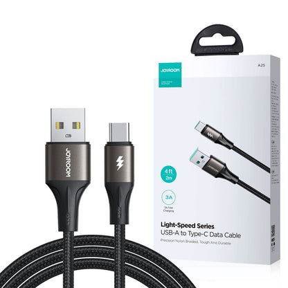 Joyroom S-A25 Light-Speed Series 3A Fast Charging Data Cable (USB-A To Type-C) 1.2m Black – view 4