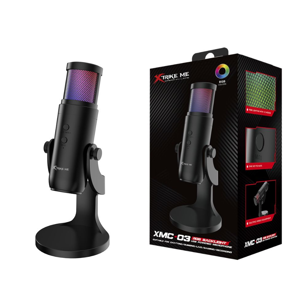 Xtrike Me XMC03 USB RGB Gaming Microphone – view 4