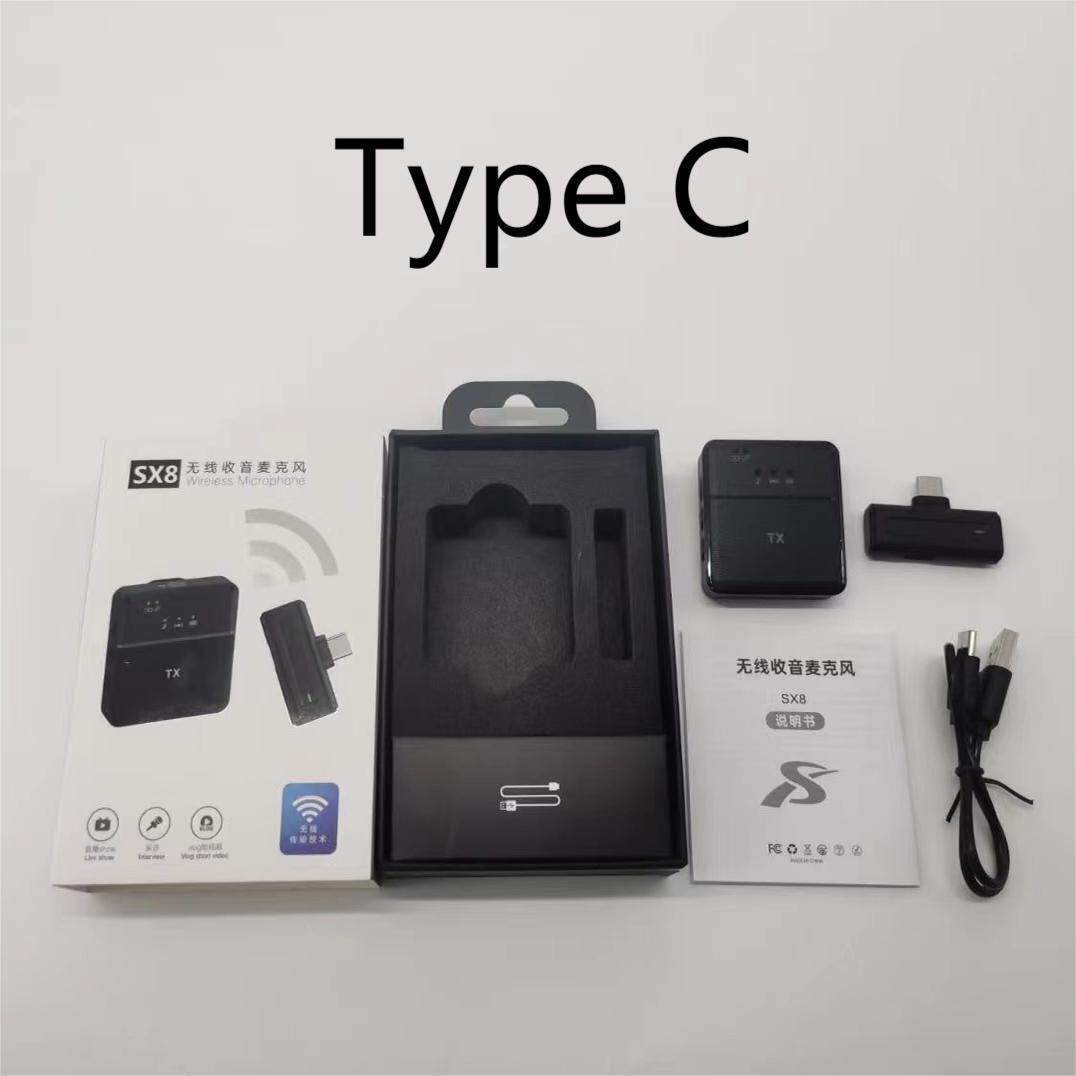 SX8 Type-C Single Professional Lavalier Wireless Microphone – view 4