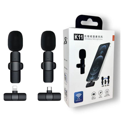 K11 2-in-1 Collar Wireless Microphone (iPhone/Android & Type-C) – view 4