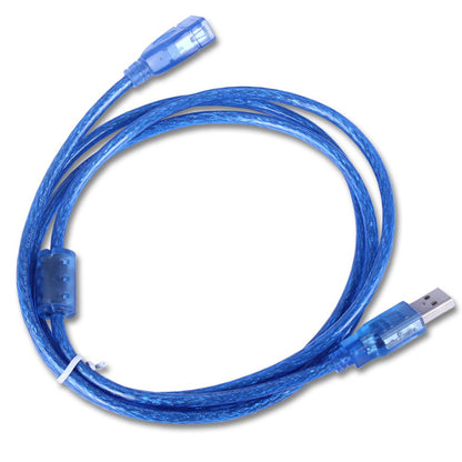 USB 2.0 Extension Cable, Crystal Blue – 1.5m