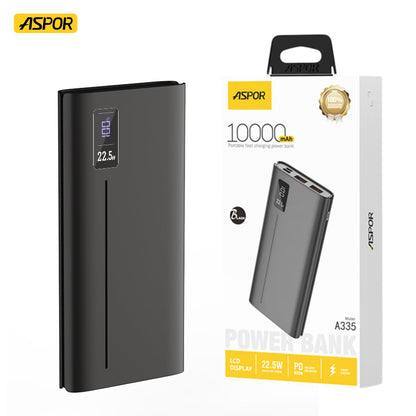 Aspor A335 Power Bank 10000mah 22.5w Pd+qc 3.0 With Lcd Digital Display – view 4