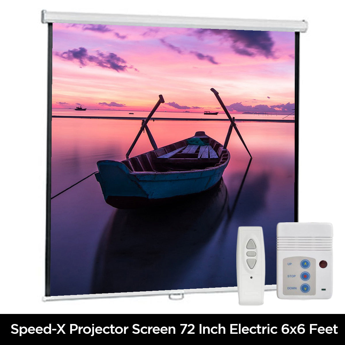Projector Screen 72 Inch Electric Motorised - Speed-X – view 4