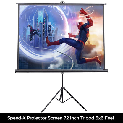 Projector Screen 72 Inch Tripod Portable - Speed-X (Fine Quality) – view 4