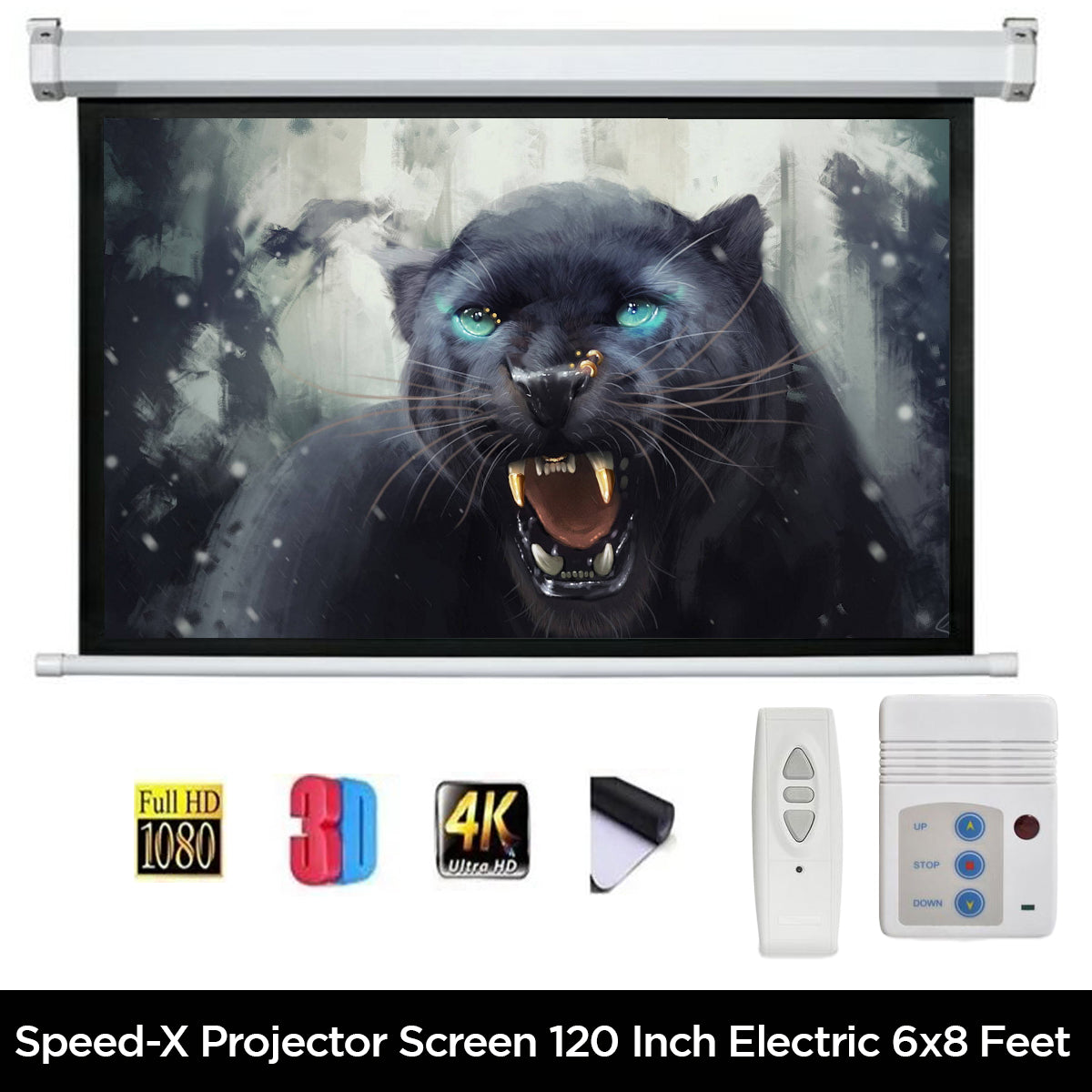 Projector Screen 120 Inch Electric Motorised - Speed-X – view 4