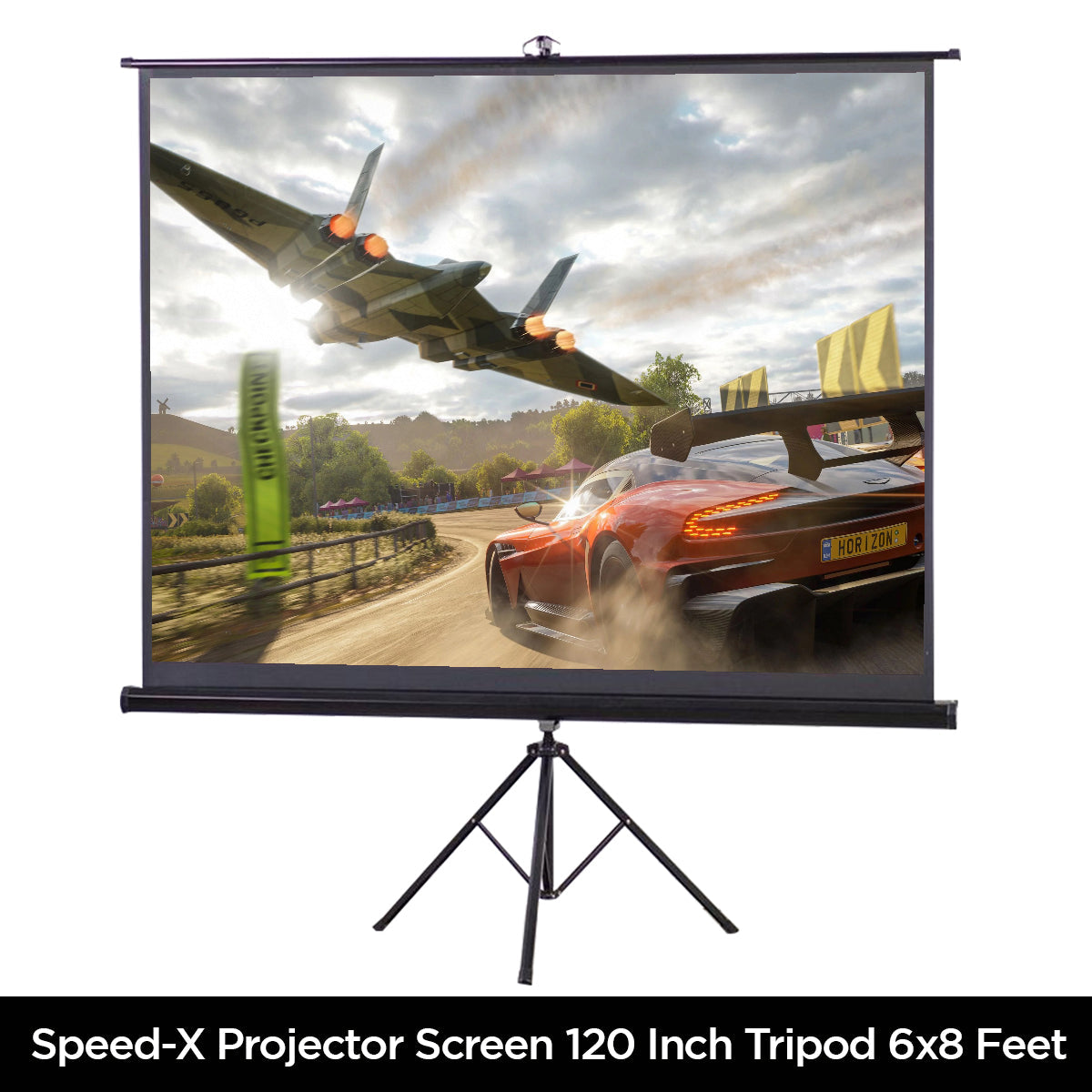 Projector Screen 120 Inch Tripod Portable - Speed-X – view 3