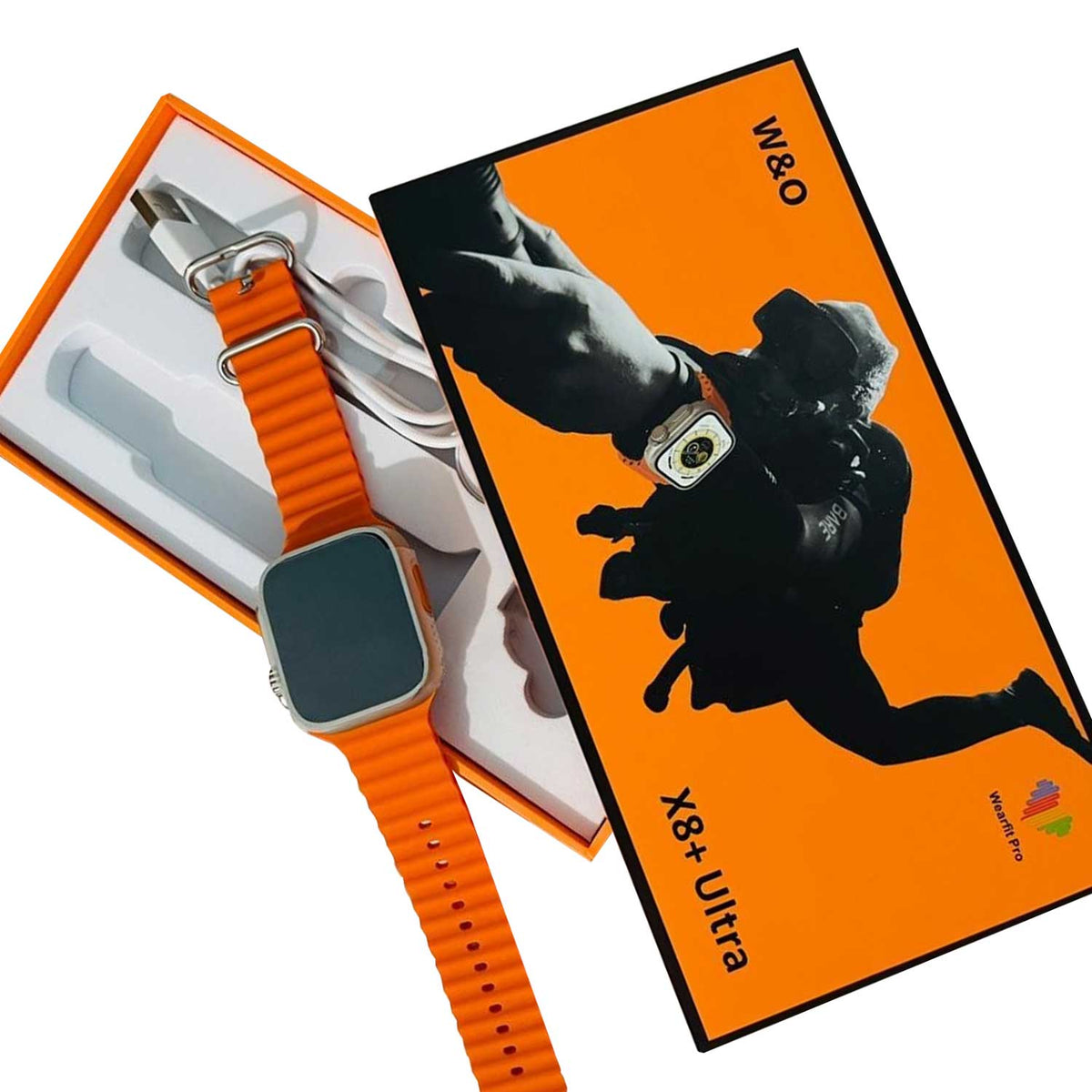 X8 Plus Ultra Smart Watch Series 8 NFC 2.08" (49mm, Orange) – view 4