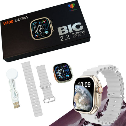 V200 Fashion Ultra 2.2" Waterproof Sport Smart Watch (Grey) – view 4