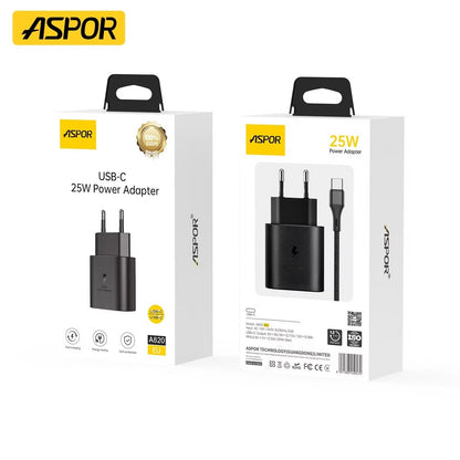 Aspor A820eu 25w USB-C Fast Charging Power Adapter – view 4