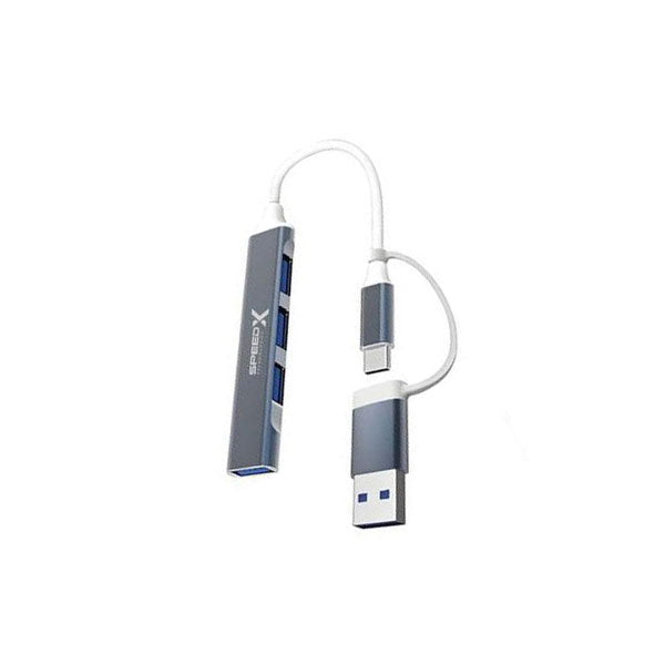 Speedx SP-UTC41 2-in-1 4 Port USB 3.0 Hub