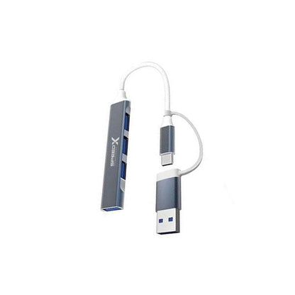 Speedx SP-UTC41 2-in-1 4 Port USB 3.0 Hub